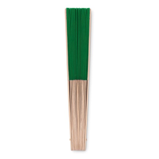 DREVENÝ VENTILÁTOR Veľký 41cm Elegantný zelený