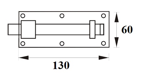 ZÁPADKA DVERÍ ROVNÁ ZÁPADKA 130 mm