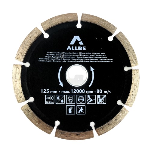 DIAMANTOVÝ KOTOUČ 125MM 22,2MM NA BETONOVU KOCK