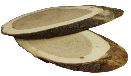 PLÁSOK KONSKÉHO DREVA, ELIPTICKÝ, ŠIKMÝ, 30-35 CM, DEKORATÍVNY PODNÁK, DREVO