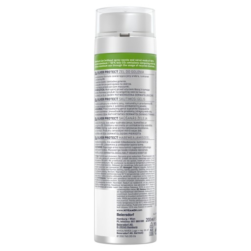 NIVEA MEN SILVER PROTECT Antibakteriálny gél na holenie 200 ml