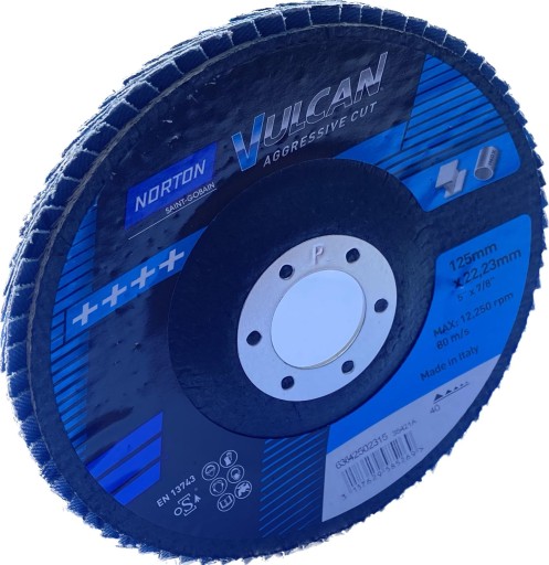Norton Vulcan Slat 125 gr 40 Ventilátorový kotúč