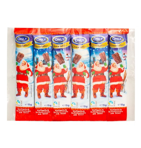 Len čokoládové lízanky 6x15g