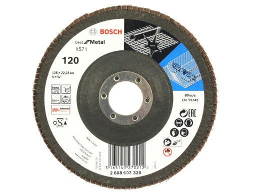 BOSCH KOTOUČ KLAPKA 125mm GR.120 NA KOV
