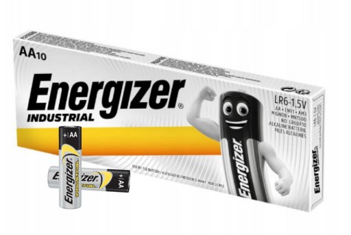 10 x VÝKONNÁ ALKALICKÁ BATÉRIA INDUSTRIAL LR6 R6 AA 1,5V