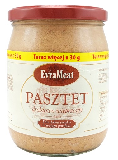 HYDINÁ A BRAVČOVÁ PAŠKÁTA, konzerva Evra - 500 g