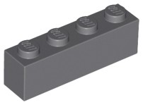 LEGO 3010 Brick Brick Brick Dark Grey DBG 1x4 10 dielikov