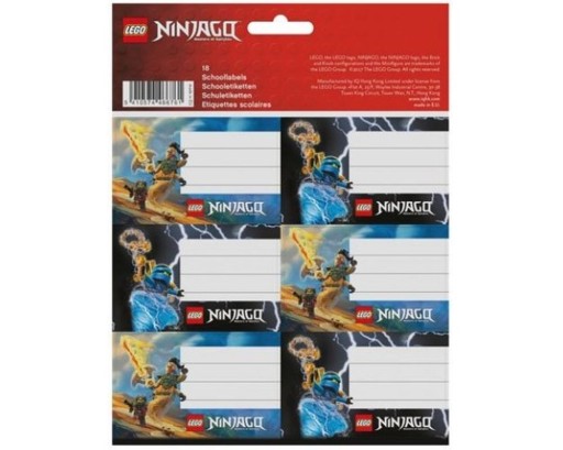 LEGO Ninjago nálepky na zošity a knihy