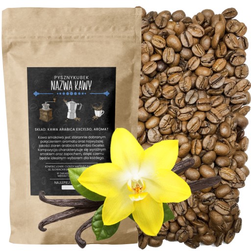 Káva s príchuťou VANILKA 100G zamatová arabica