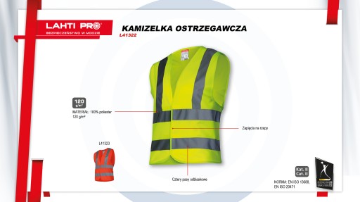 LAHTI PRO Žltá reflexná vesta L41322 3XL