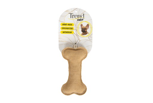 Chico Trend Dog Toy Jutové kostené hryzátko 16,5 cm