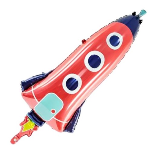 VESMÍRNE BALÓNY RAKETA Vesmírna fóliová narodeninová dekorácia veľká 115 cm x1