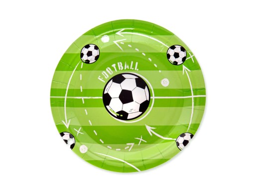 Futbalové narodeninové taniere, 6 ks