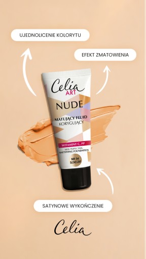 Celia Art Nude Fluid Mattifying face base 04