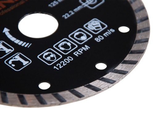 SEGMENTOVANÝ DISK TURBO BETÓNOVÁ KOCKA 125x22x2,1 MM