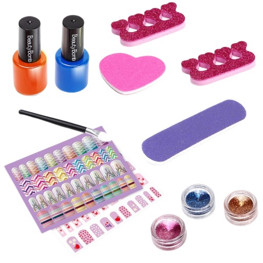 SADA MALOVANIA NA NECHTY PRE DETI STYLING NÁLEPKY TIPY GLITTER