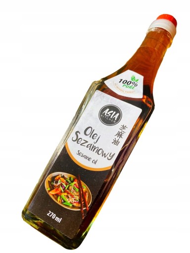PRAŽENÝ SEZAMOVÝ SEZAMOVÝ OLEJ SEZAMOVÝ OLEJ 270ml NERAFINOVANÝ ÁZIJSKÝ KUCHYŇA