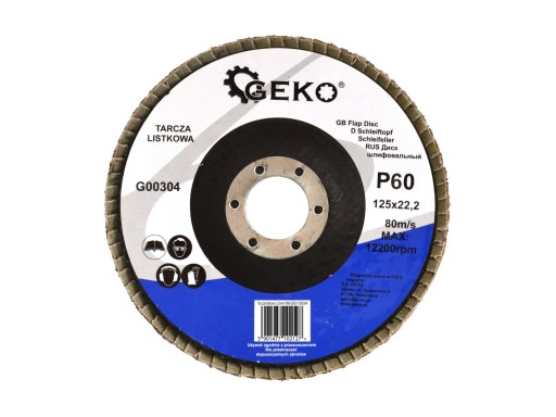 KOTOUČ KLAPACÍ GEKO 125mm P60