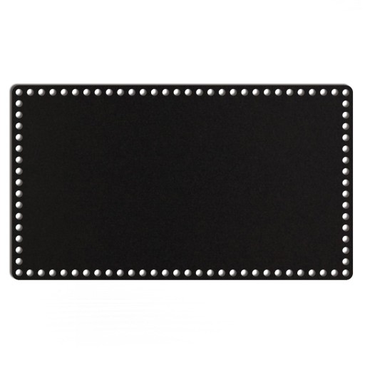 čierny základný košík dno 28x49cm HDF obdĺžnik