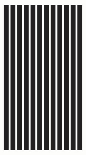 Nálepky na motorku STRIPES 30cm Čierna