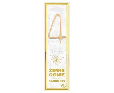 Prskavky, zlaté, číslo 4, 17cm