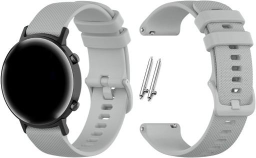 Silikónový remienok 18 mm univerzálny pre teleskopy Smartwatch sivý