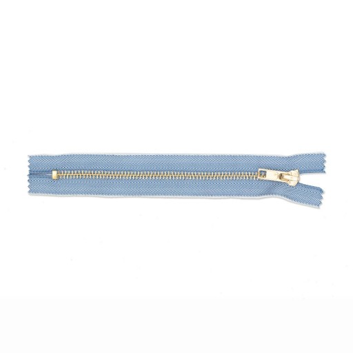 Pevný kovový zips 6 mm 8 cm ZIP JEANS/BR