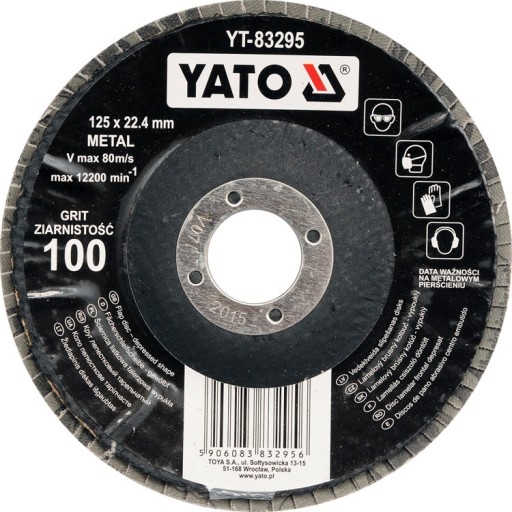Konvexné lamelové koliesko 125 mm p80
