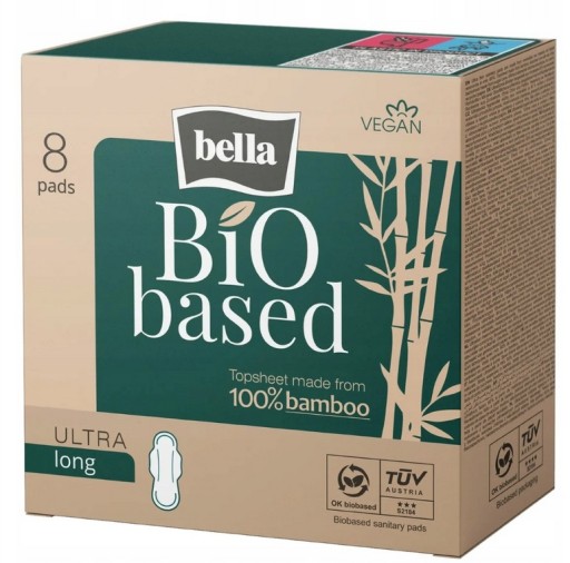 Bella BIO BASED hygienické vložky 8 ULTRA DLHÉ