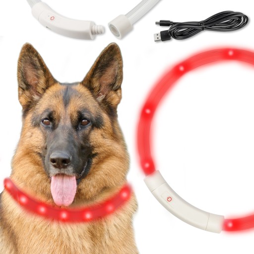 LED OSVETLENIE PRE PSA A MAČKY, NASTAVITEĽNÉ, 70 cm