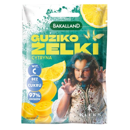 BAKALLAND Akademia Pana Kleksa GUZIKO CITRÓNOVÉ OVOCNÉ ŽELÉ ZDRAVÉ 34G