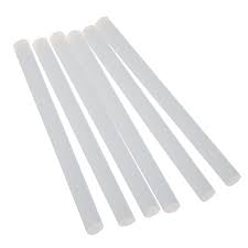 NÁPLŇOVÉ LEPIDLÁ HORÚCA PIŠTOĽ čierna 8mm x20cm tenká 10ks