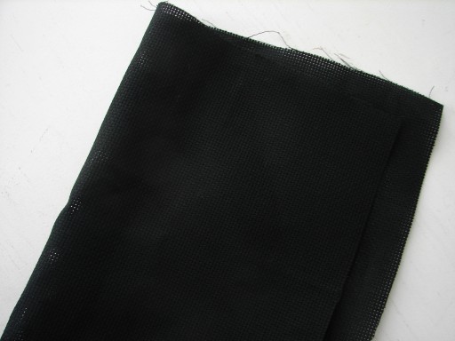 AIDA plátno, ČIERNA farba, 44o/10 cm, šírka 75 cm