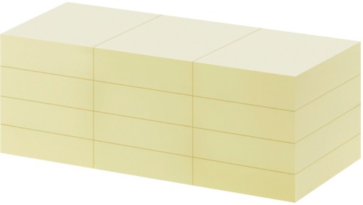 Žlté samolepiace bankovky 38x50mm 1200 kusov blokový zápisník Office Depot