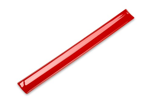 SAMOUPÍNACÍ REFLEXNÝ PÁSOK červený 34 x 3 cm PREMIUM VELÚR