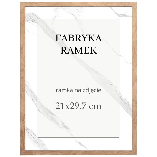 A4 rám 21x30 cm, stojaci fotorámik, hnedá