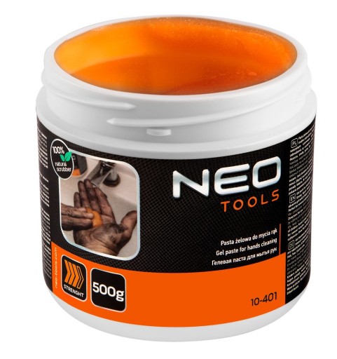 NEO PASTE OHS GÉL NA UMÝVANIE RÚK ODSTRAŇOVANIE NEČISTOTY 0,5KG ORANŽOVÁ 10-401
