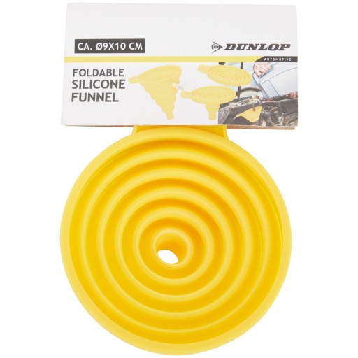 SKLADACÍ SILIKÓNOVÝ lievik do auta DUNLOP, PRIEMER 9CM