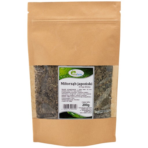 GINKGO BILOBA Ginkgo biloba sušený list 200g