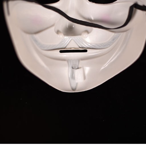 ANONYMNÁ VENDETTA MASKA - BIELA MASKA DISPOSIGUE