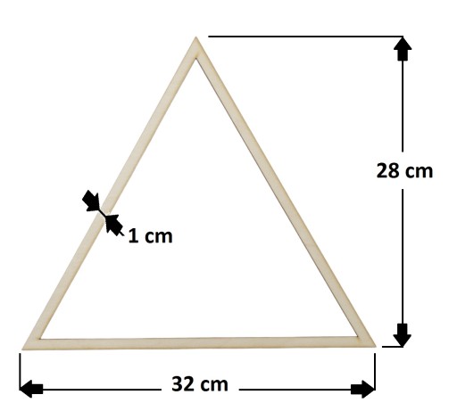 Triangle Hoops 32 cm /1 ks Scrapki Dream Catcher
