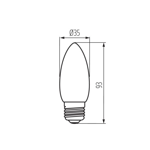 Kanlux E27 6W A++ LED žiarovka