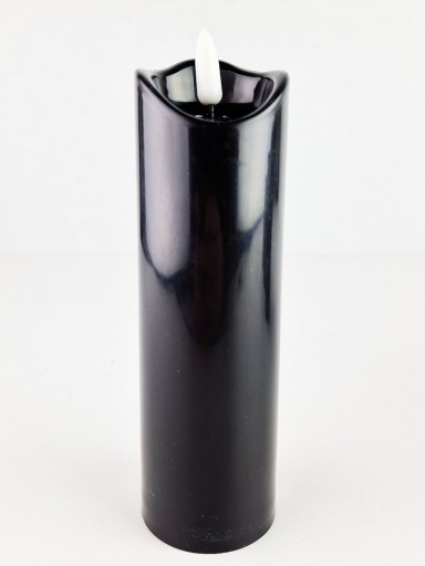 Voskovaná LED sviečka 17,5 cm Čierna 3/20/WAX-B 50/175