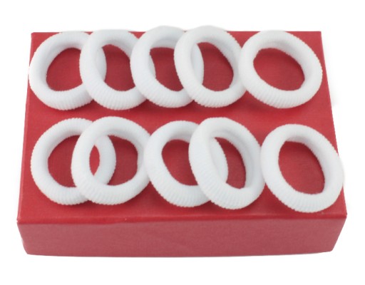 VLASY DO VLASOV LYCRA BIELA 3 cm 10 KS