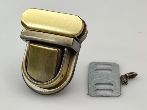 Zapínanie na zips na aktovkovú tašku 26/30 mm staré zlato