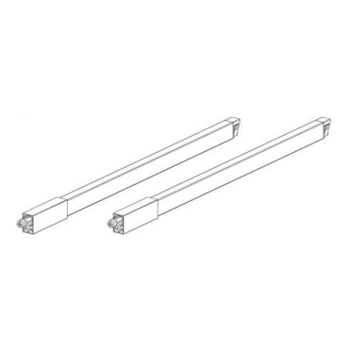 HAFELE Matrix obdĺžnikové zábradlie L-450mm, šedé
