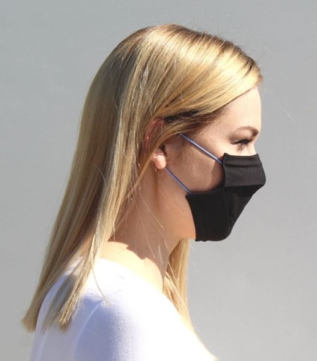 Ochranná maska, 1 vrstva, čierna L/XL