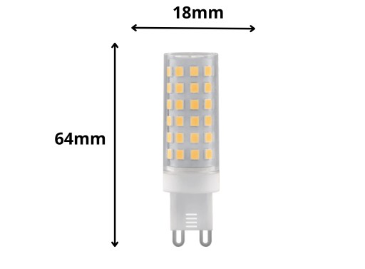LED žiarovka G9 závit 7W = 60W 660lm 3000K Teplá farba trubice
