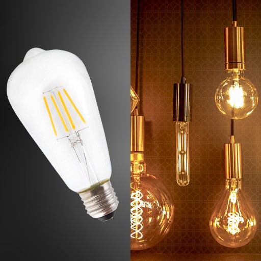 DEKORATÍVNA ŽIAROVKA LED ŽIAROVKA 12W = 100W ST64 E27 EDISON VINTAGE RETRO