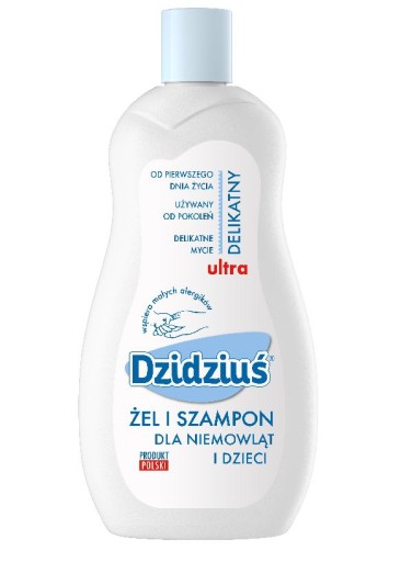 Dzidziuś gél a šampón pre dojčatá 500 ml